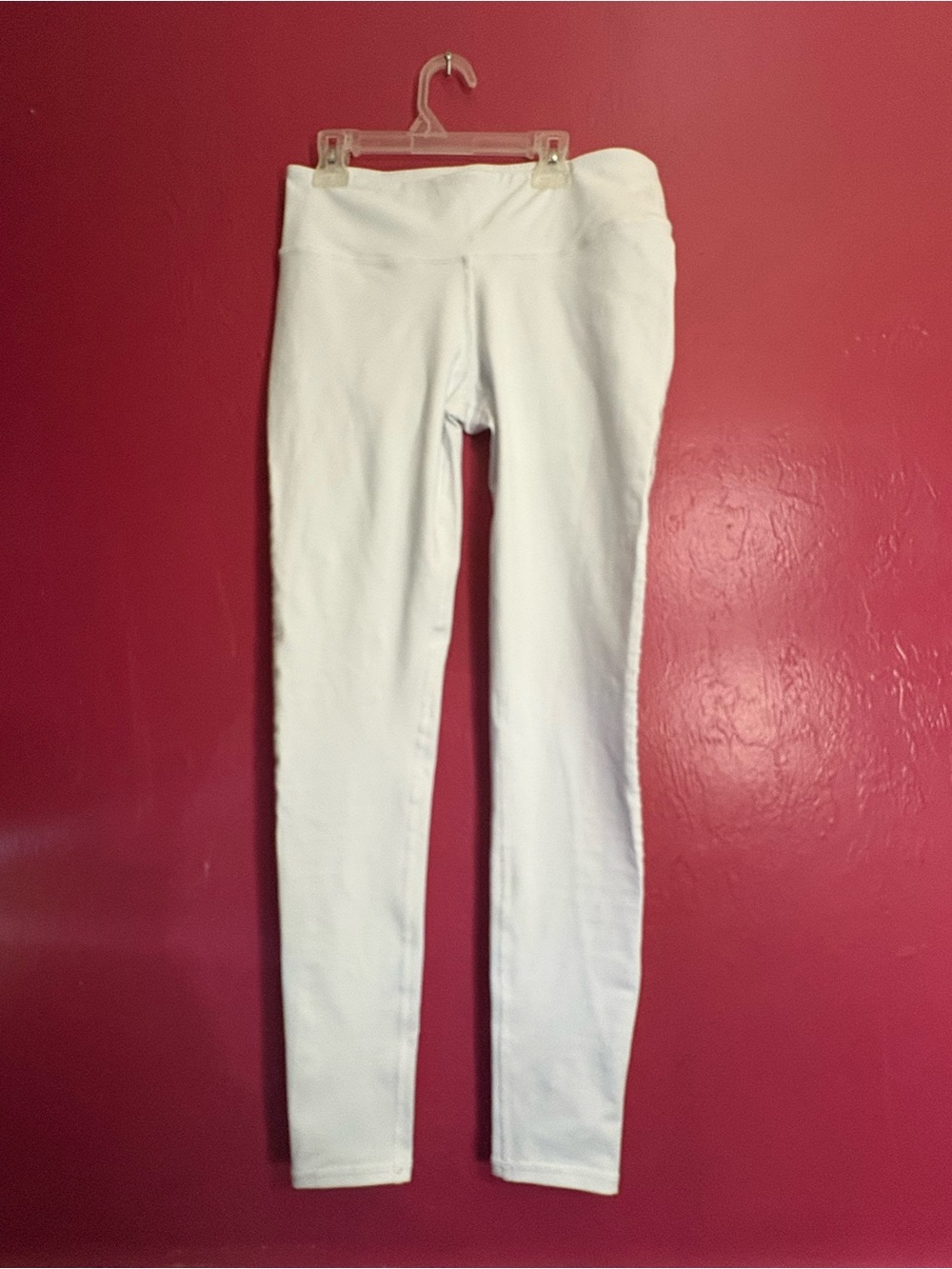 Women's White Alo Yoga Luminous Athletic Leggings Size Medium